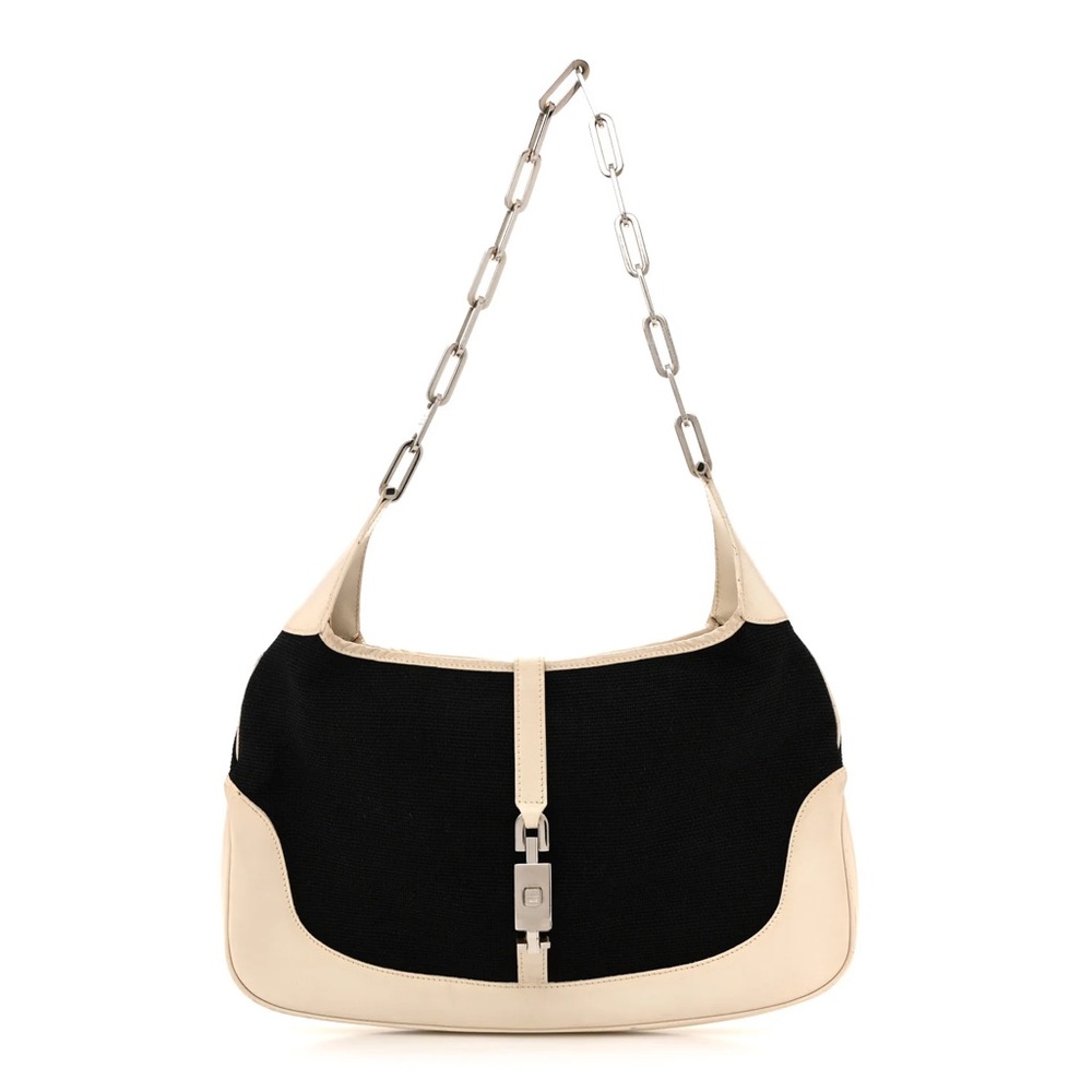 Gucci Black and Cream Shoulder Bag